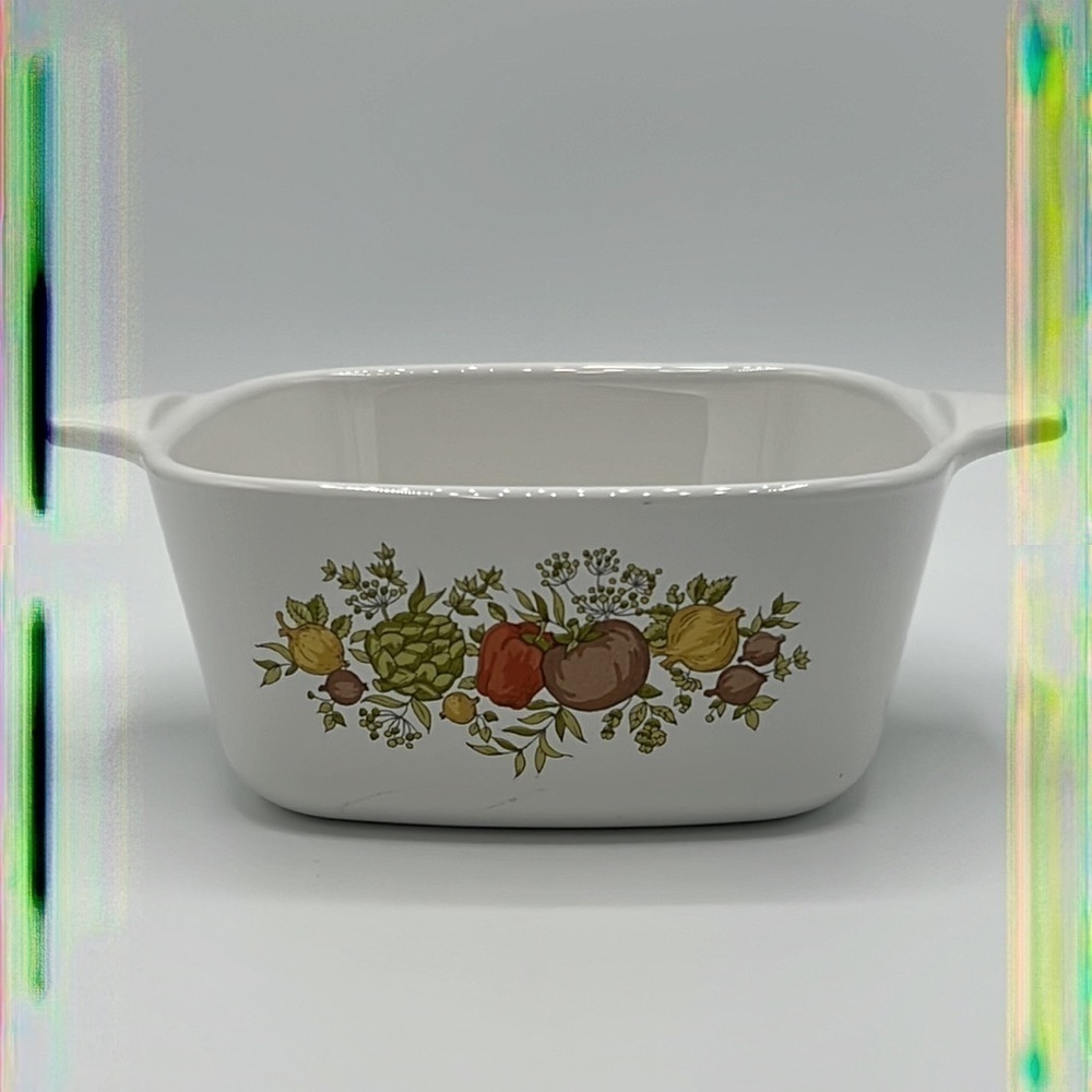 CORNINGWARE 2 3/4 CUP COOKWARE DISH SPICE OF LIFE